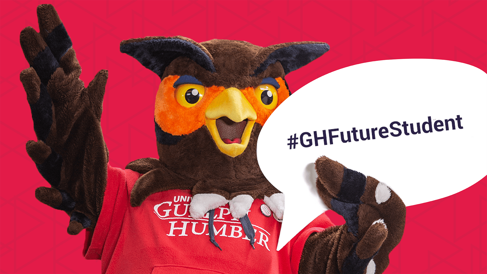 swoop with #GHFutureStudent sign