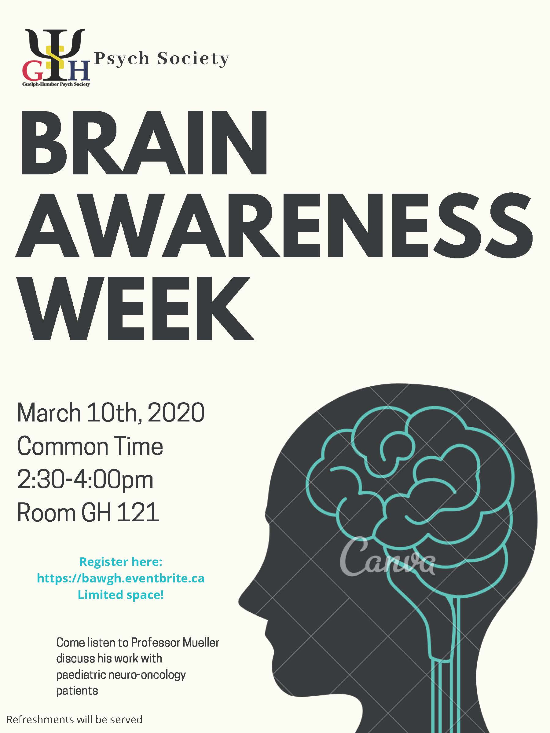 Text that reads: Brain Awareness Week