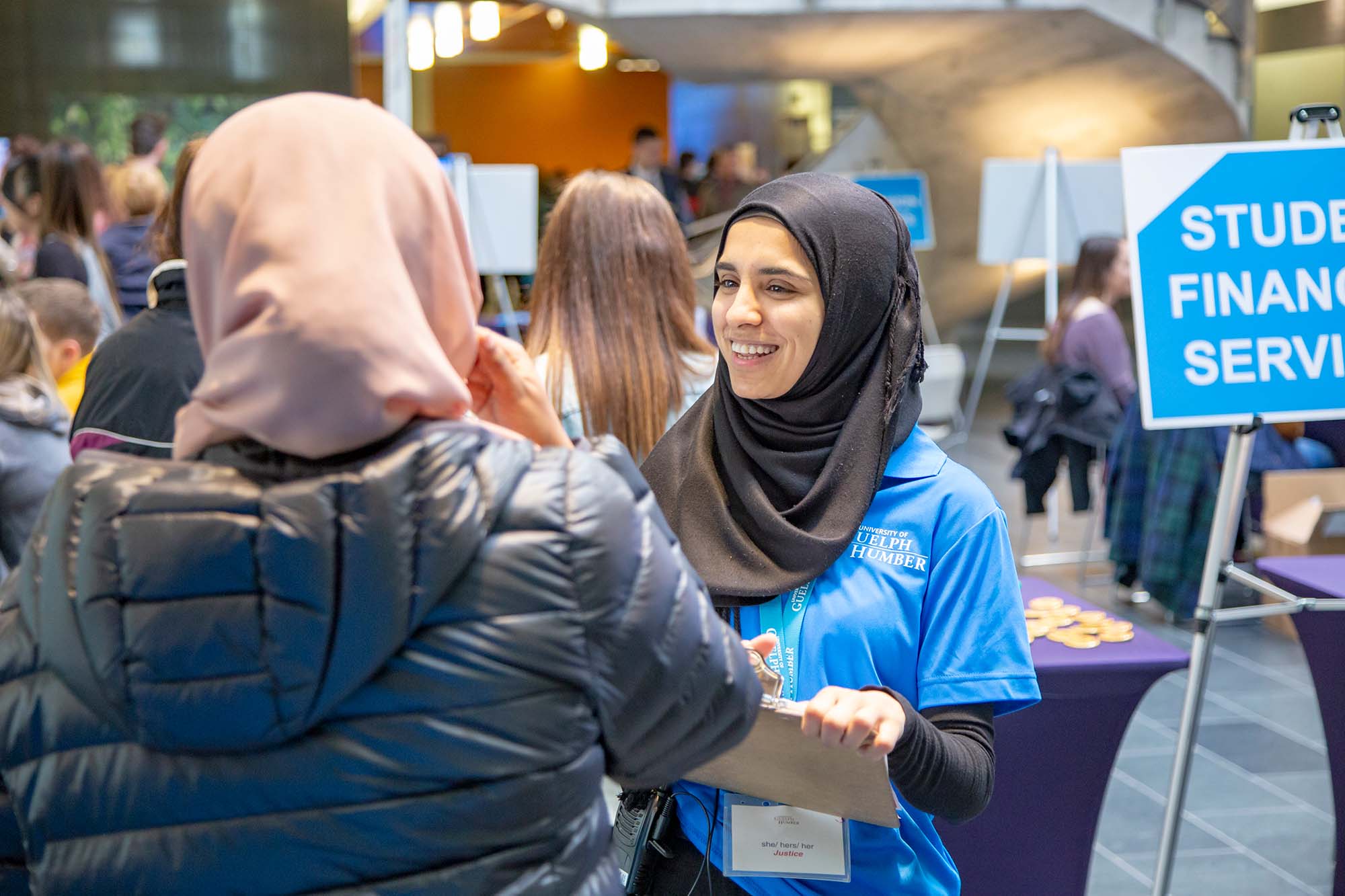 info booth with GH representative